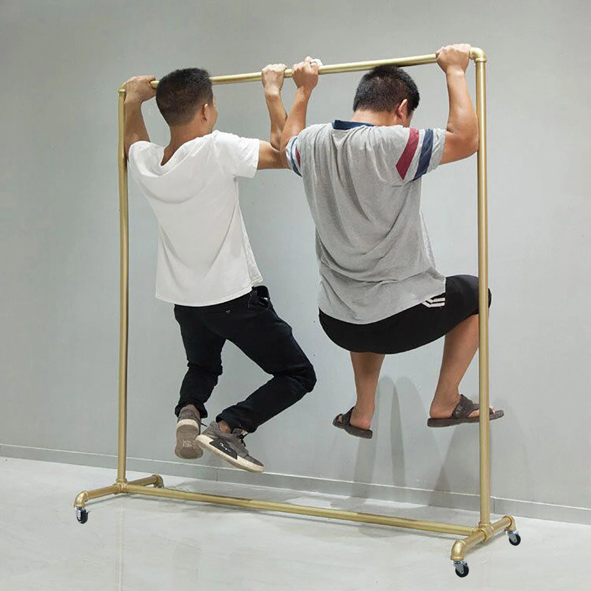 Heavy Duty Metal Rolling Garment Rack for Retail Store