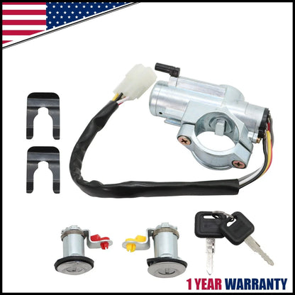 2X Ignition Switch Door Lock Cylinder for Nissan D21 Pathfinder (1986–1996)