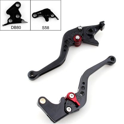 Short Brake Clutch Levers for Aprilia Tuono V4R (2011–2014) M543-S055-Black