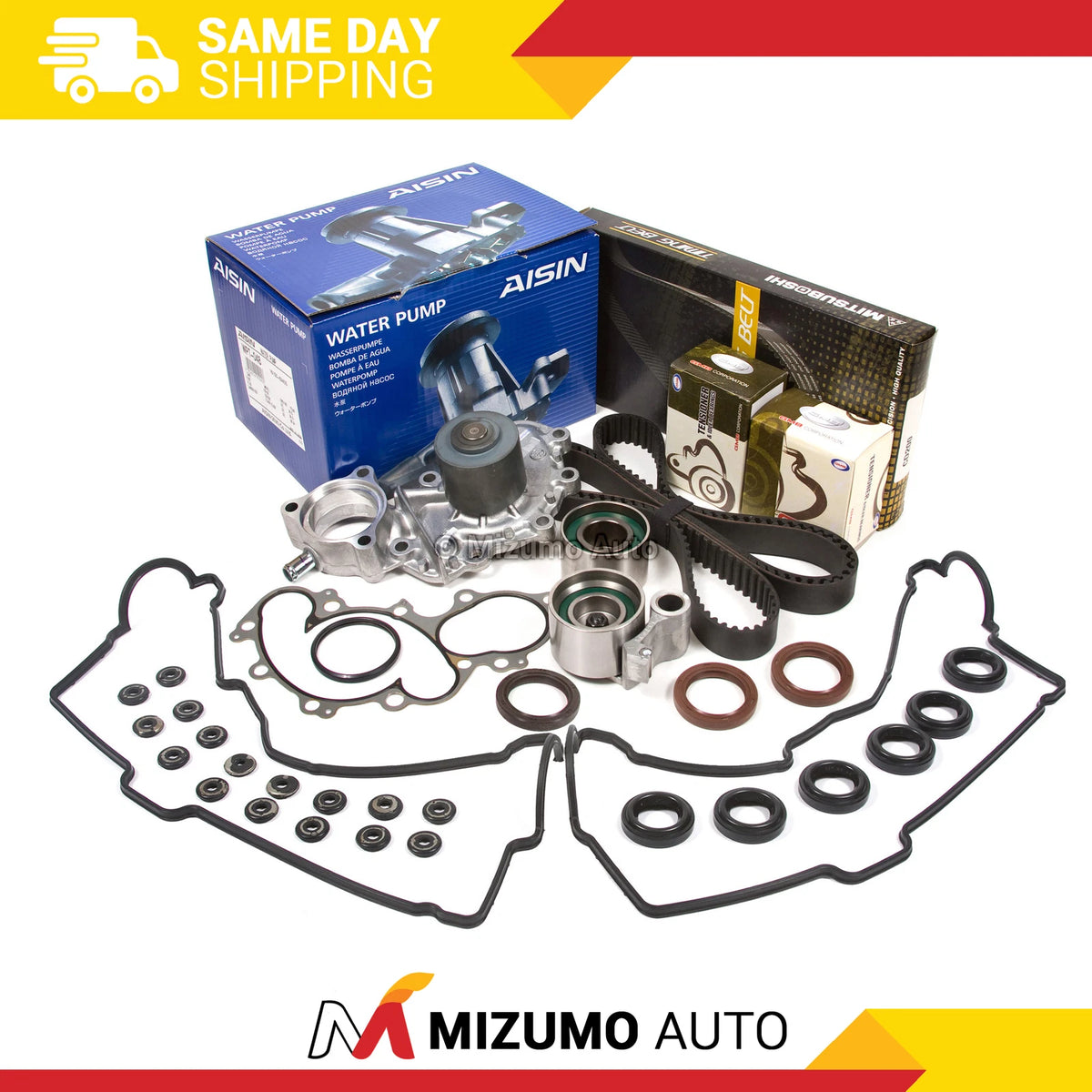 Timing Belt Kit Water Pump Valve Cover Gasket Set for Toyota Pickup (3.4)