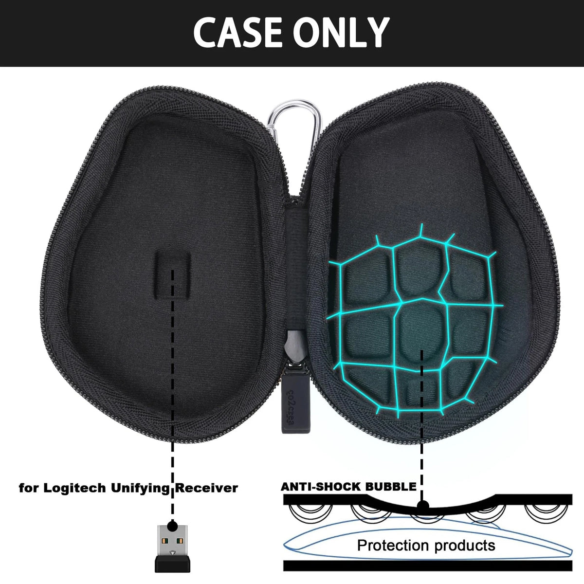 Hard Case for Logitech MX Master 4 (Graphite Black)