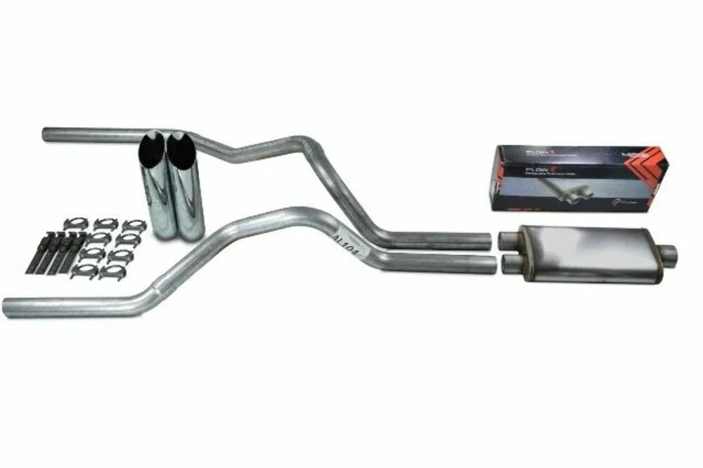 2.5" Dual Exhaust Muffler for Dodge Ram 1500 (2019–2025) Slash Tip