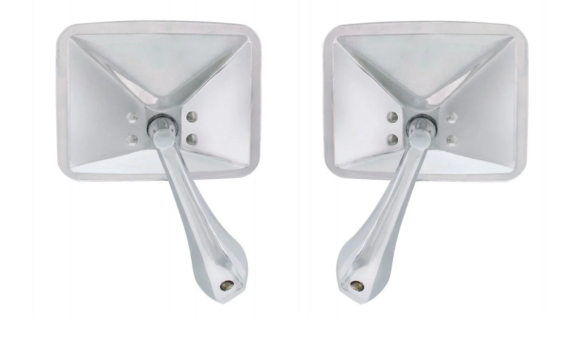 Outside Rearview Door Mirrors Chrome Pair for 1970–1972 Chevy Truck