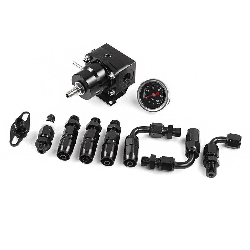 Fuel Rail Manifold with FPR Gauge Line Hose for Honda SOHC D Series