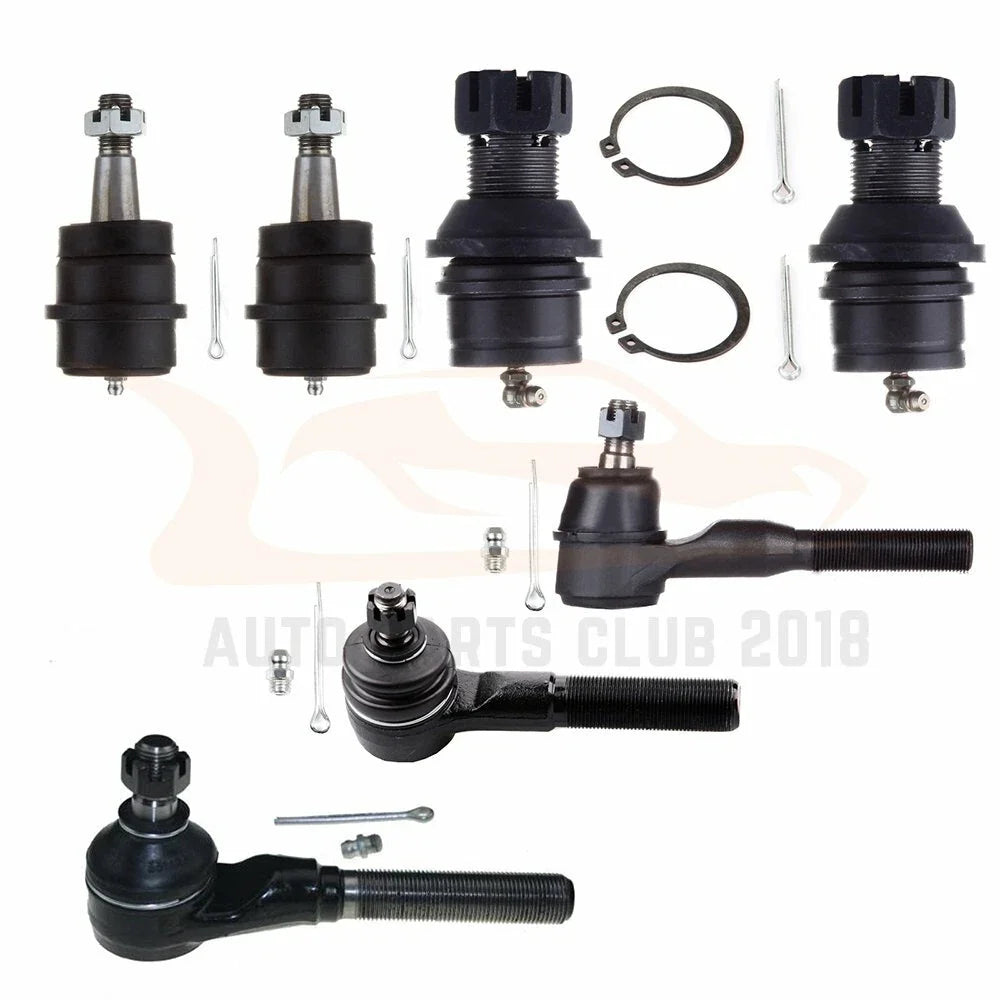 Set of 7 Front Suspension Ball Joints Tie Rod Ends for Jeep Cherokee (1991–2001)