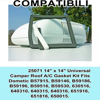 14 Inch x 14 Inch Universal RV Camper Roof Air Conditioner Gasket Kit