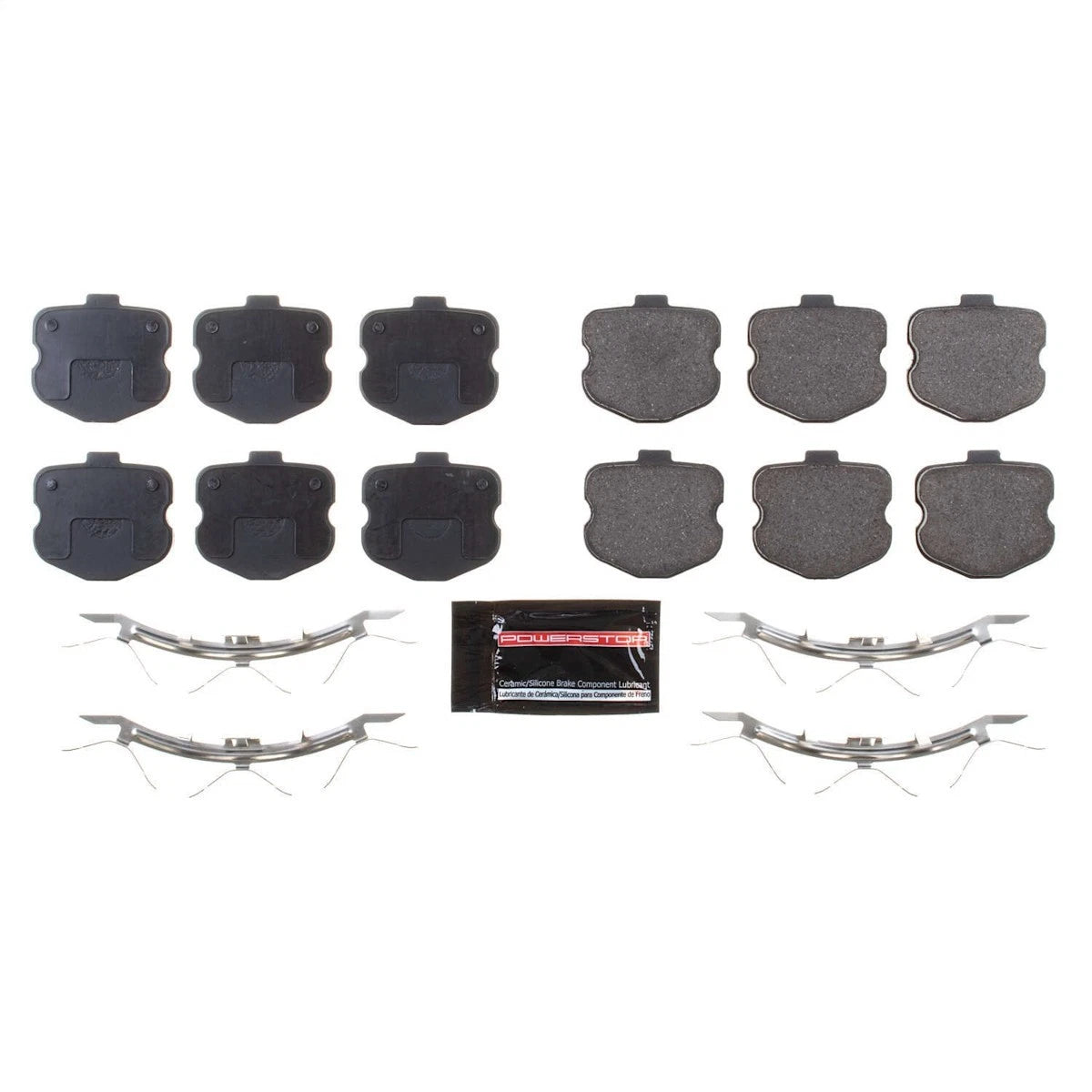 2X Z23-1185F Powerstop Brake Pad Sets Front for Chevy Corvette (2006–2013)