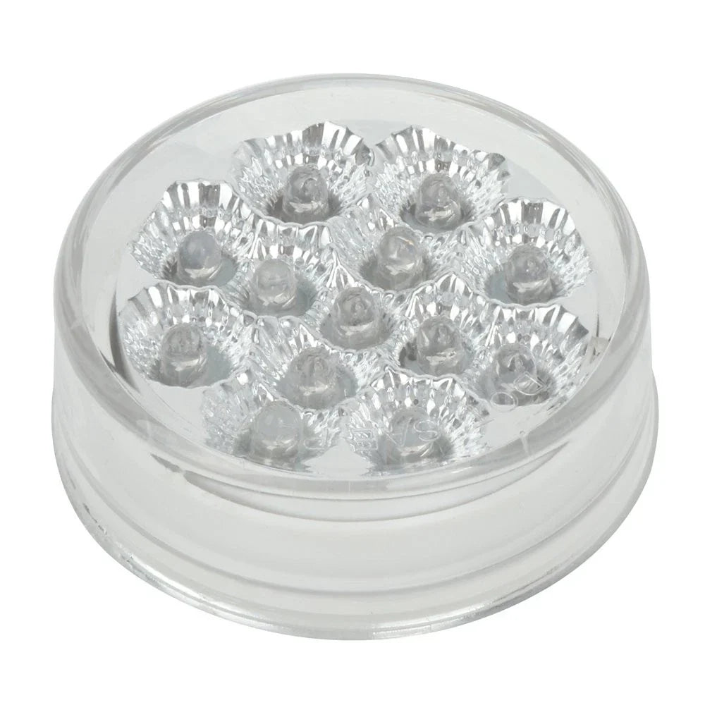 Set of 4 Amber 2.5" 13 LED Clear Lens Side Marker Lights for Trailer