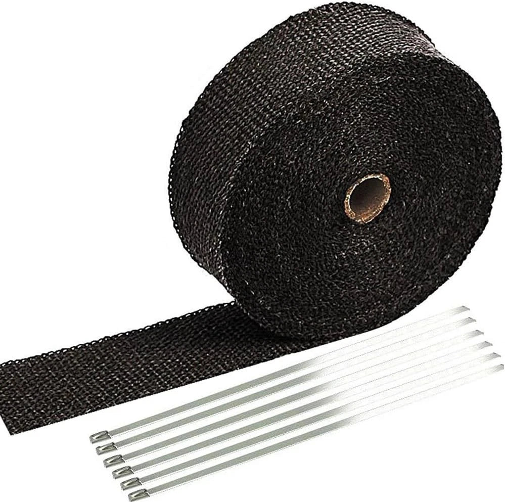 2" x 50ft Roll Turbo Pipe Exhaust Heat Wrap Tape