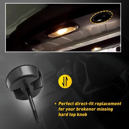 2pc Hardtop Freedom Top Targa Mounting Screw Knob for Jeep Wrangler JK (2007–2018)