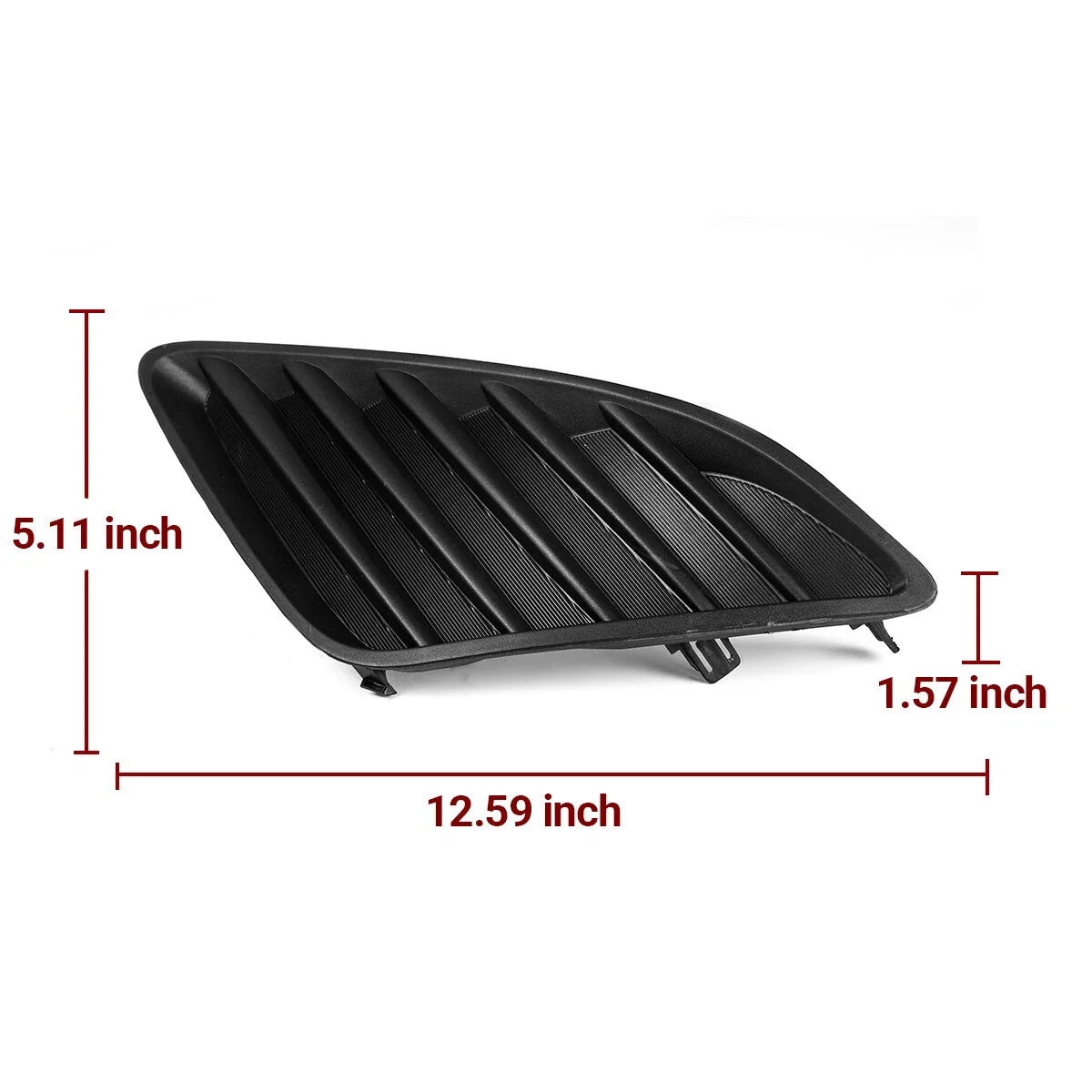 Fog Light Cover for Toyota Camry (2012–2014) LH Black Clip-On