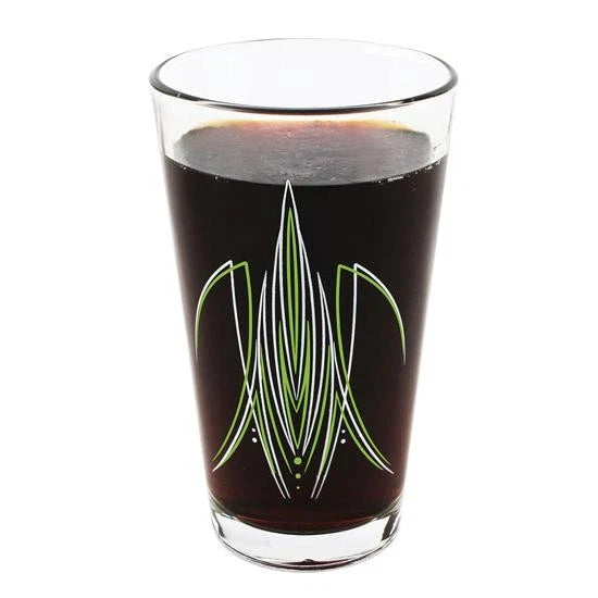Pinstriped Pint Glasses Set of 2 for (910934-BLU)