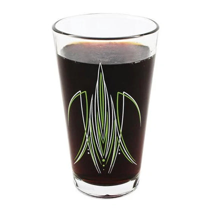 Pinstriped Pint Glasses Set of 2 for (910934-BLU)
