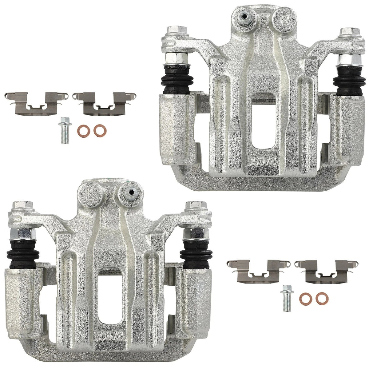 Set of 2 Rear Brake Calipers for Nissan Pathfinder (2005–2012)