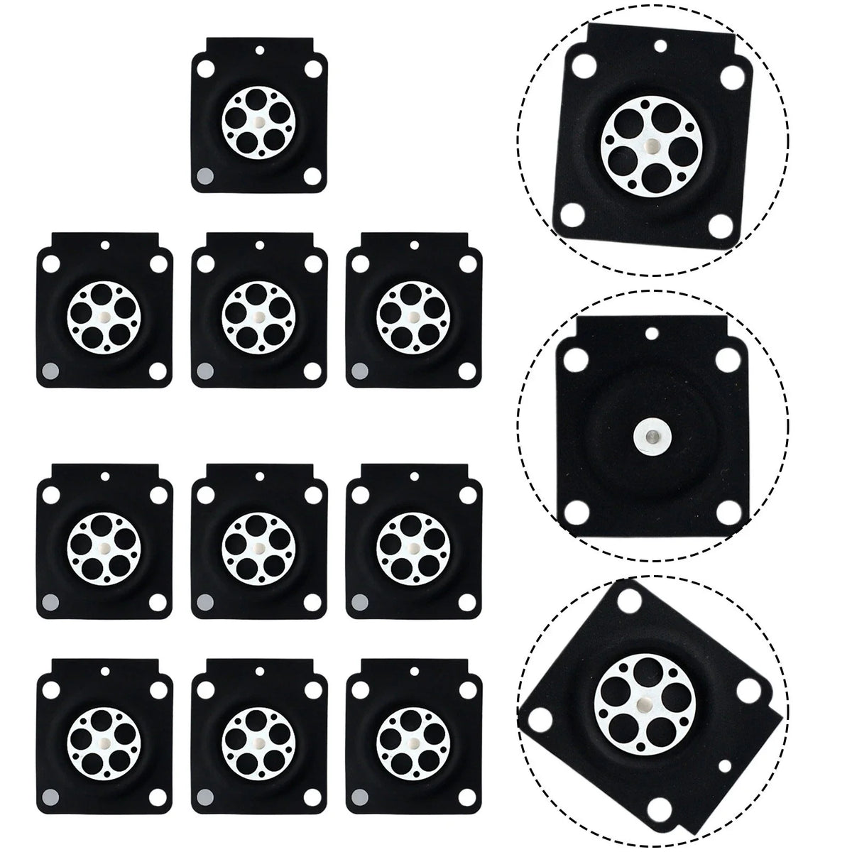 10 Pack Metering Diaphragm for Zama C1Q Carb (A015053)