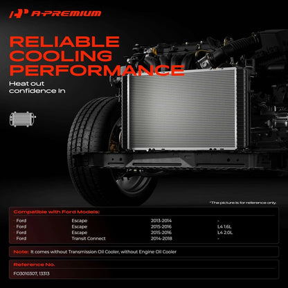 Radiator for Ford Escape, Transit Connect (2013–2018) FO3010307, CV6Z8005B