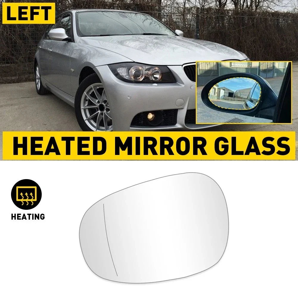 Heated Driver Side Mirror Glass for BMW E81 E90 E91 E92 325i 328i 335i (2009–2011)