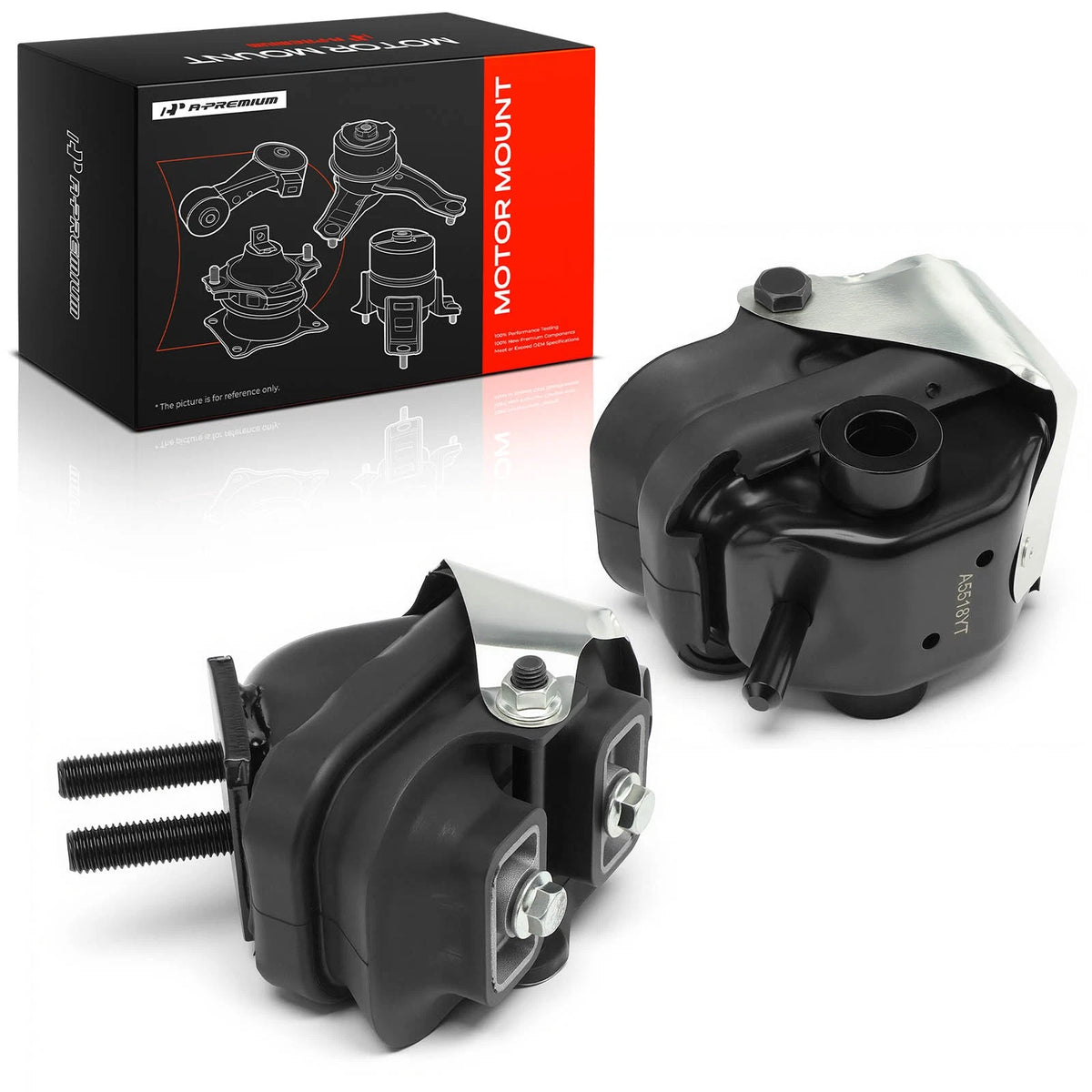 2X Front Engine Mount for Ford F-150, Lincoln Mark LT (2005–2008) - 7L3Z6038C, 7L3Z6038D, 7L3Z6038CA, 7L3Z6038DA, A5518, A5519