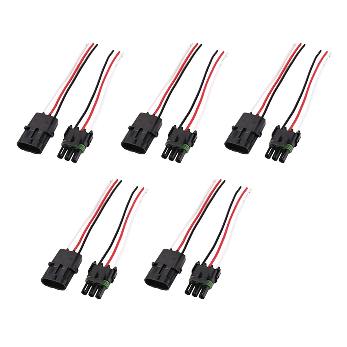 5x Female + 5x Male Weather Pack Connector Kit for Automotive (No Years)