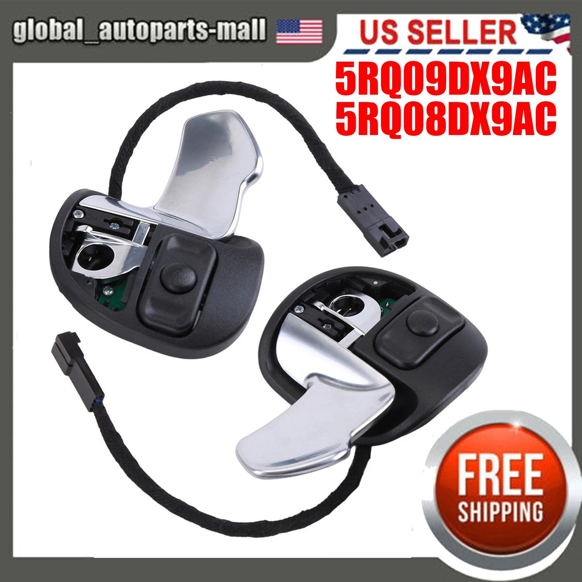 Set of 2 Larger Hellcat Paddle Shifter for Dodge Challenger Charger (2015–2021) 5RQ08DX9AC 5RQ09DX9AC