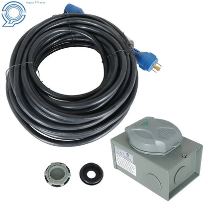30 Amp Generator Extension Power Cord for L14-30 Power Inlet Box