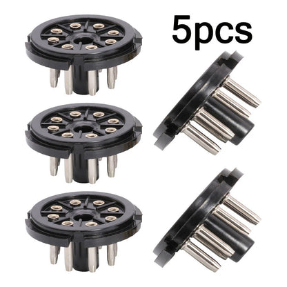 5Pcs 8Pin Octal Bakelite Tube Base Socket Saver Adapter for EL34 6N8P