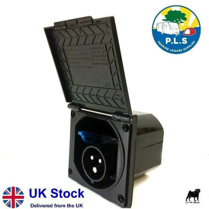 Powerpart 230V Mains Hook Up Inlet Socket for Motorhome (PO1113B)