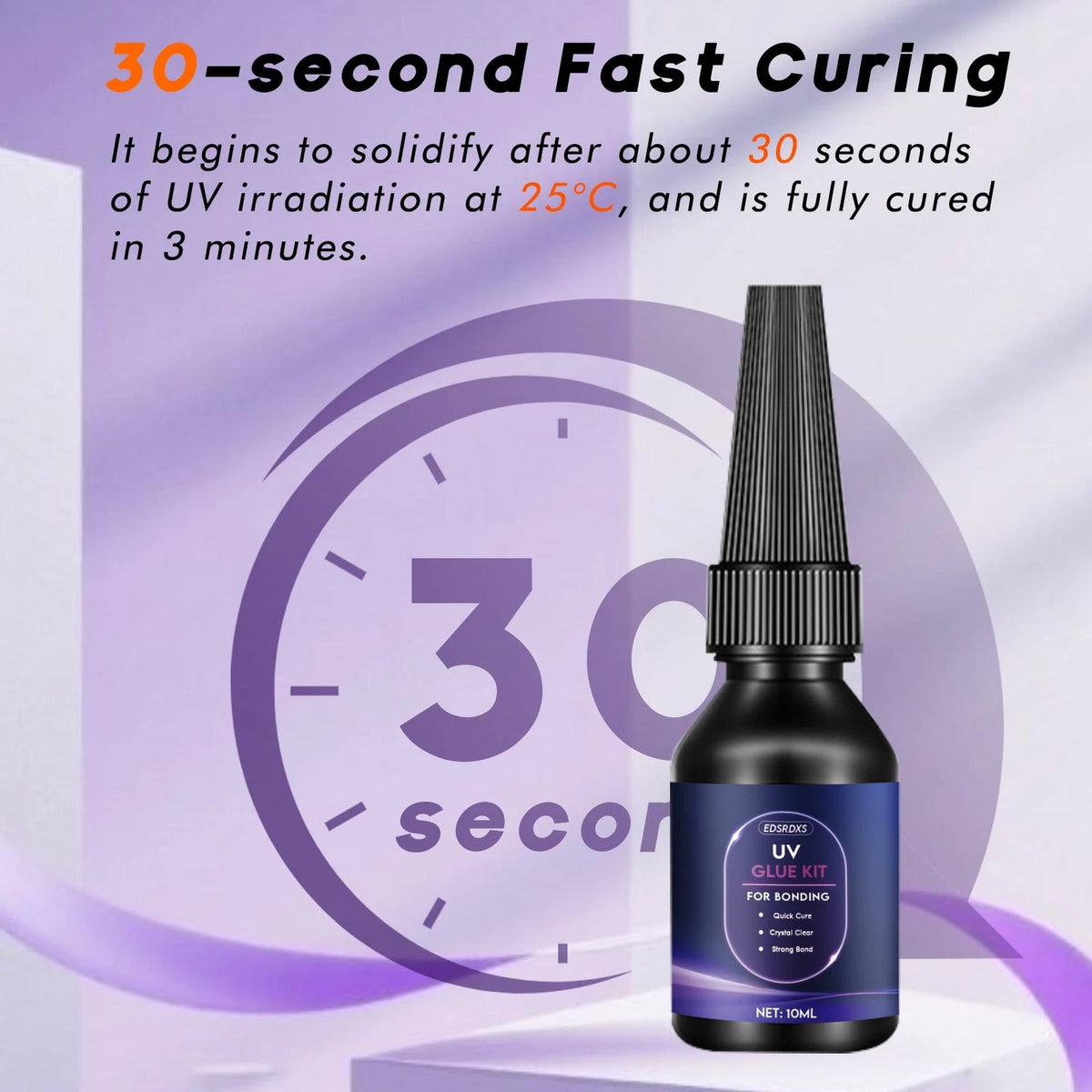 UV Glue Kit with Light for Automotive Applications (10ml, 30 Second Cure)