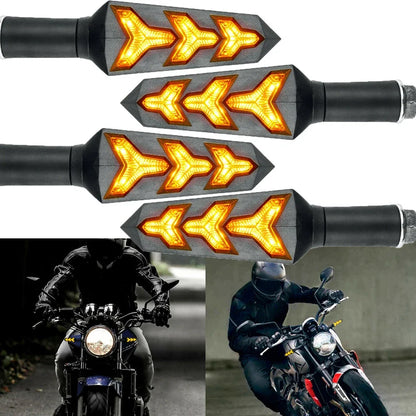 4Pcs LED Flowing Turn Signal Indicator Blinker for Motorcycle