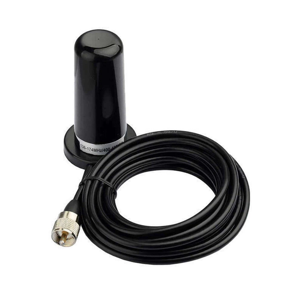 Dual-Band Antenna + Magnetic Mount NMO UHF Set for Car Mobile Radio