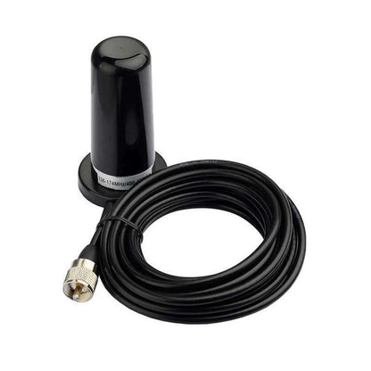 Dual-Band Antenna + Magnetic Mount NMO UHF Set for Car Mobile Radio