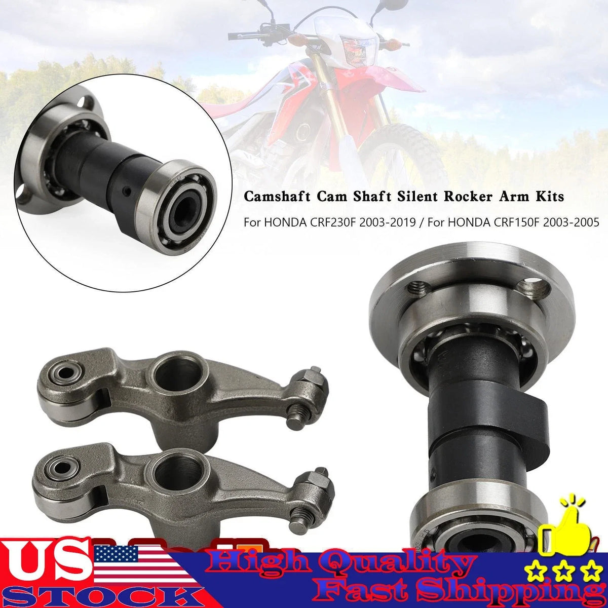 Camshaft Silent Rocker Arm Kit for Honda CRF230F (2003–2019) #2