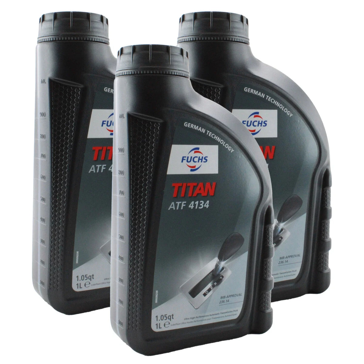 3X 1L Fuchs TITAN ATF 4134 Auto Transmission Fluid for Dodge Maybach