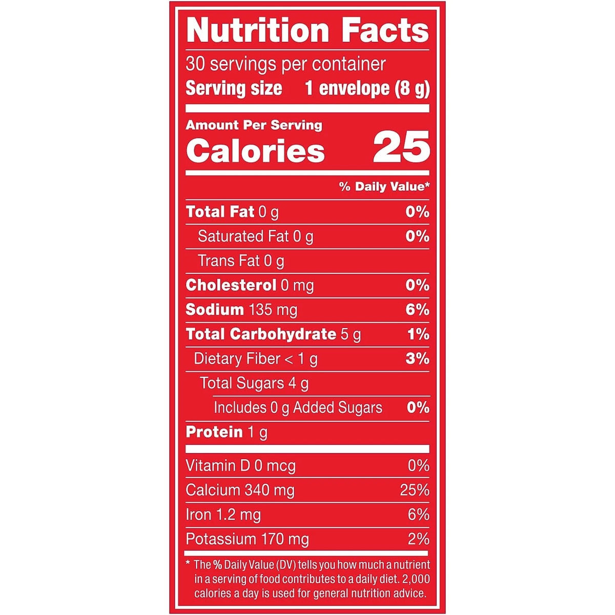 Nestle Cocoa Mix No Sugar Added 30 Count (Pack of 1)