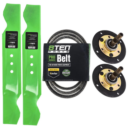 8TEN Blade Spindle Belt Kit for MTD LT-42 (42-Inch) (754-0371, 754-0371A, 954-0271A)