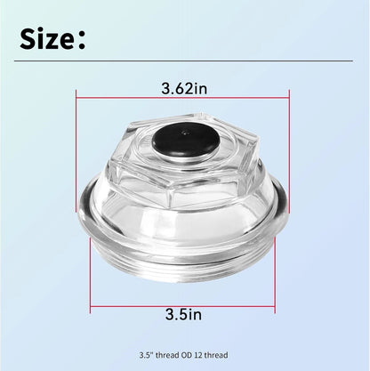 4Pcs Oil Bath Dust Caps K71-704-00 for Dexter 9K 10K (3.5")