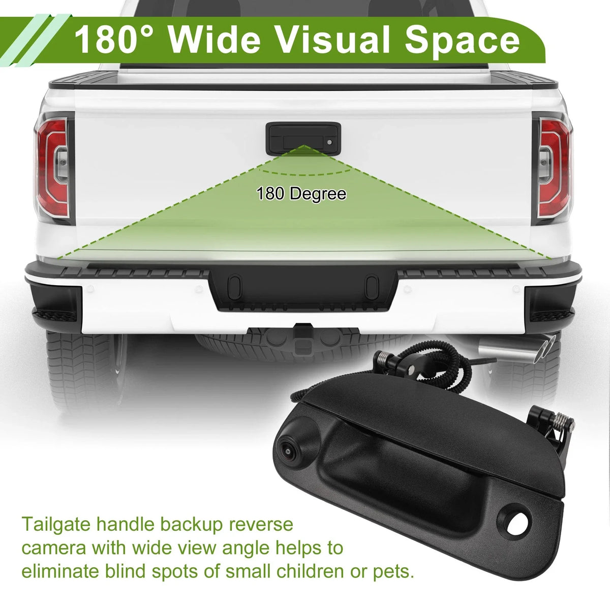 Tailgate Handle Backup Rear View Camera No. 7L3Z9943400AA for Ford F-150 (1997–2003)