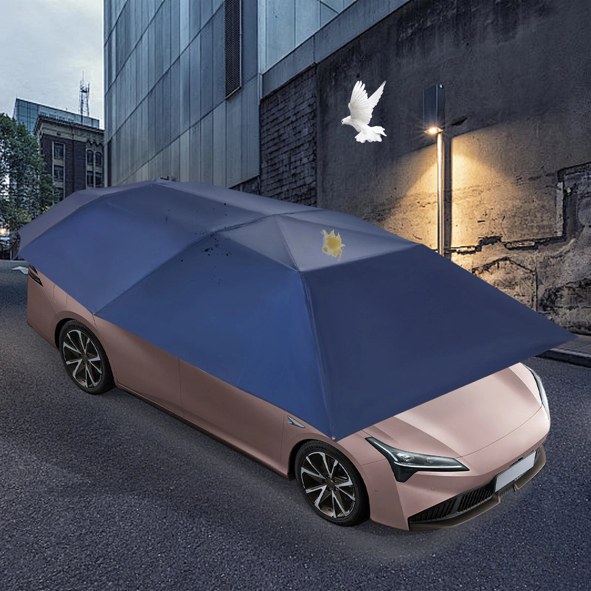 Car Sun Shade Umbrella Canopy Cover for Universal Fit (4.6m x 2.3m)