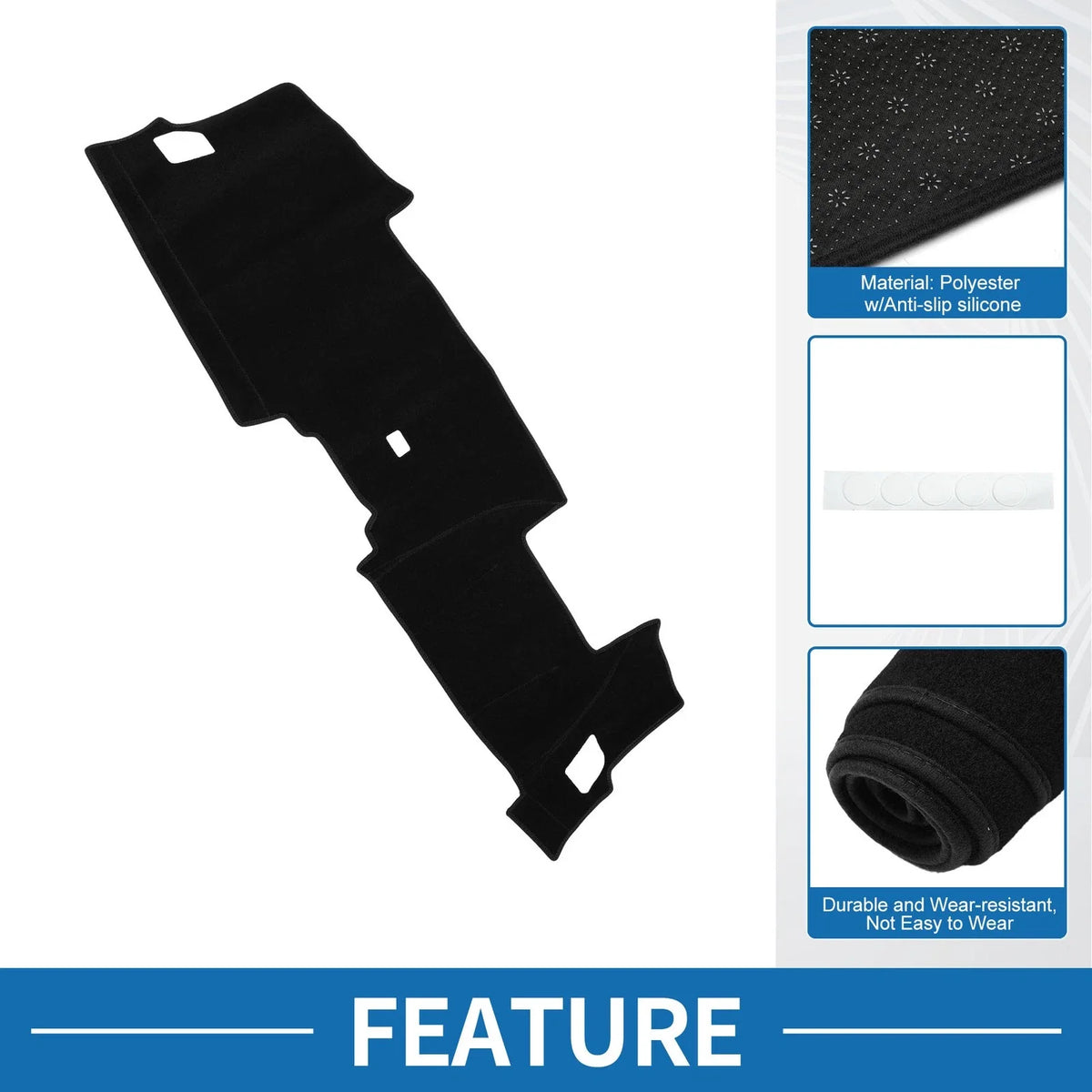 Dashboard Cover Mat for Honda CR-V (2023–2024) HUD Sun Protector Black
