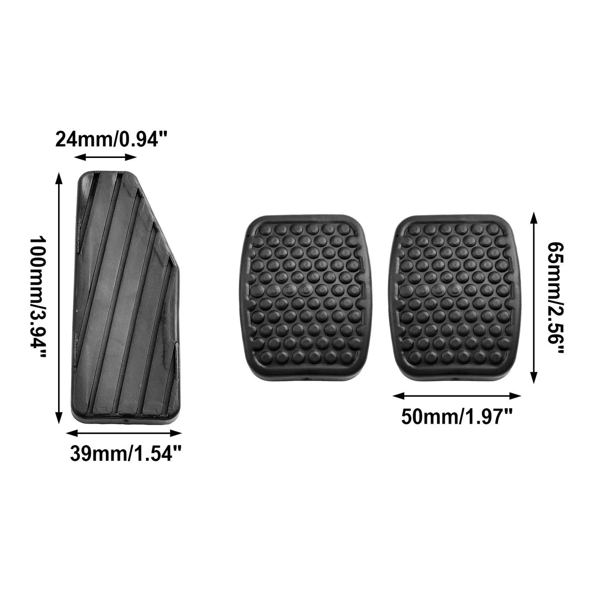3X Non-slip Accelerator Pedal Pads for Suzuki