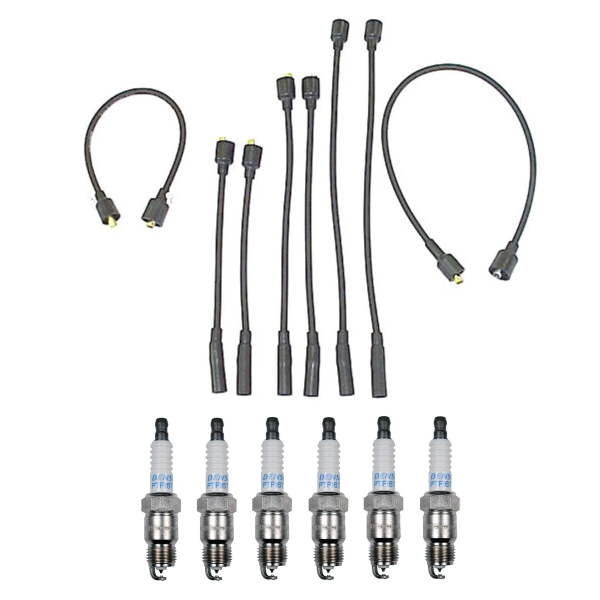 Denso 7mm Wire Set & 6 Platinum TT Spark Plugs Kit for Dodge Plymouth 3.7L (2002–2009)