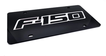 Acrylic Premium Black License Plate for Ford F-150 Mirror Emblem (2009–2014)