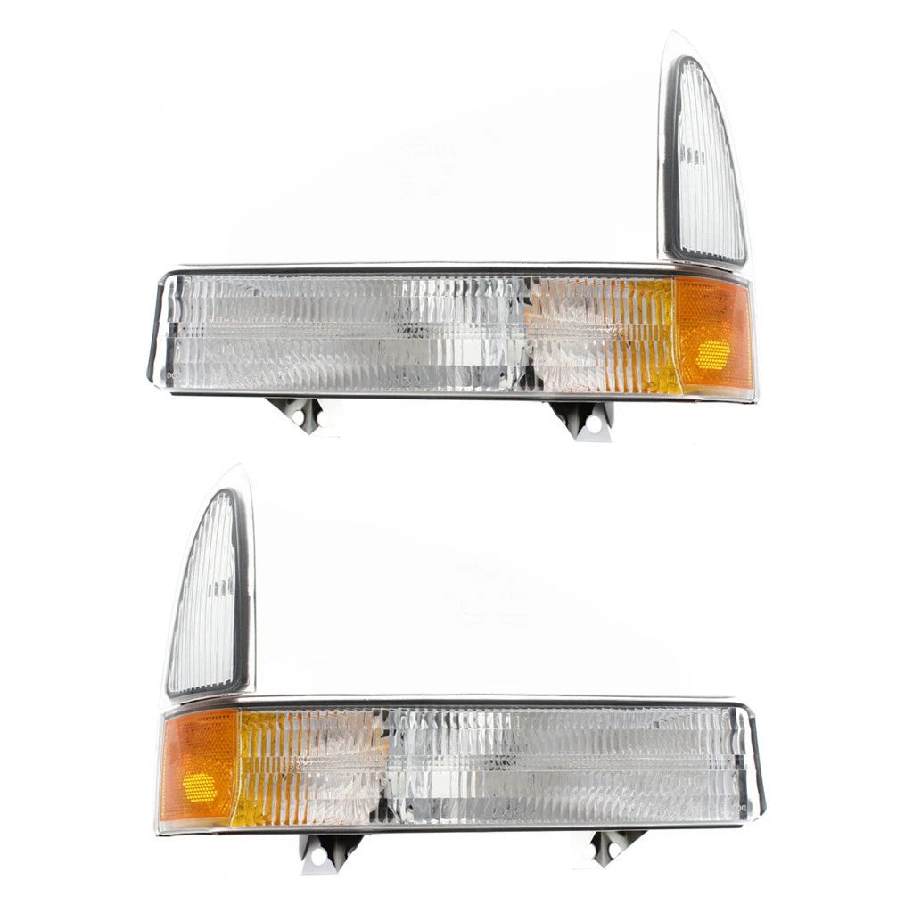 2X Turn Signal/Parking Light for Ford Excursion (2001–2005) LLX-PAIR-FO2520169C-CL360A70, FO2520169