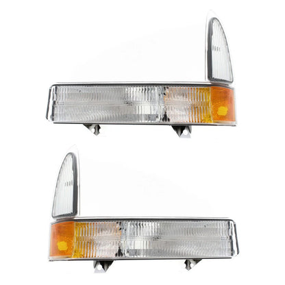 2X Turn Signal/Parking Light for Ford Excursion (2001–2005) LLX-PAIR-FO2520169C-CL360A70, FO2520169