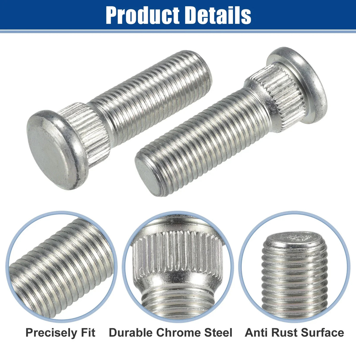 20 Pcs M14x1.5 Wheel Lug Stud for Lexus LS460 LX570 (2007–2019) No. 9094202083