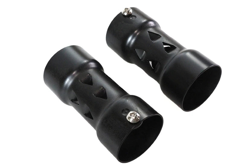 Set of 2 V-Slot 2-1/4 Inch Steel Pipe Baffle for Harley Davidson