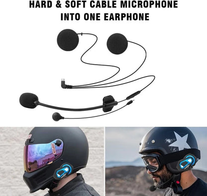 T-Max Pro Bluetooth 5.0 Helmet Intercom for Motorcycle (1200m, 6 Riders)