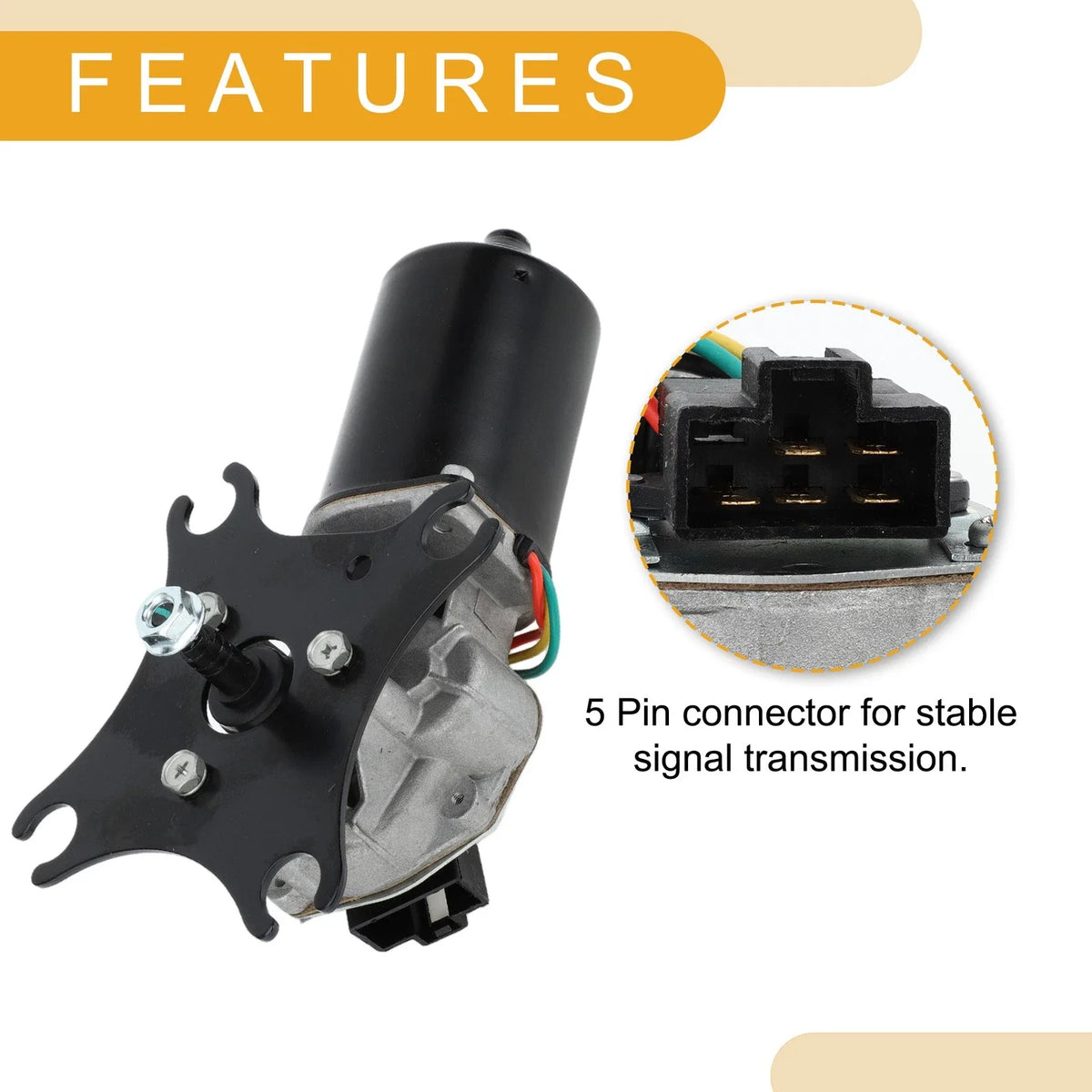 Front Windshield Wiper Motor for Nissan 240SX (1989–1994) No. 2881013E10/288103S500
