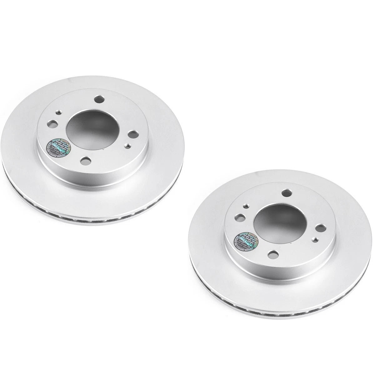 Set of 2 Powerstop Brake Discs for Mitsubishi Mirage Front (2014–2015)