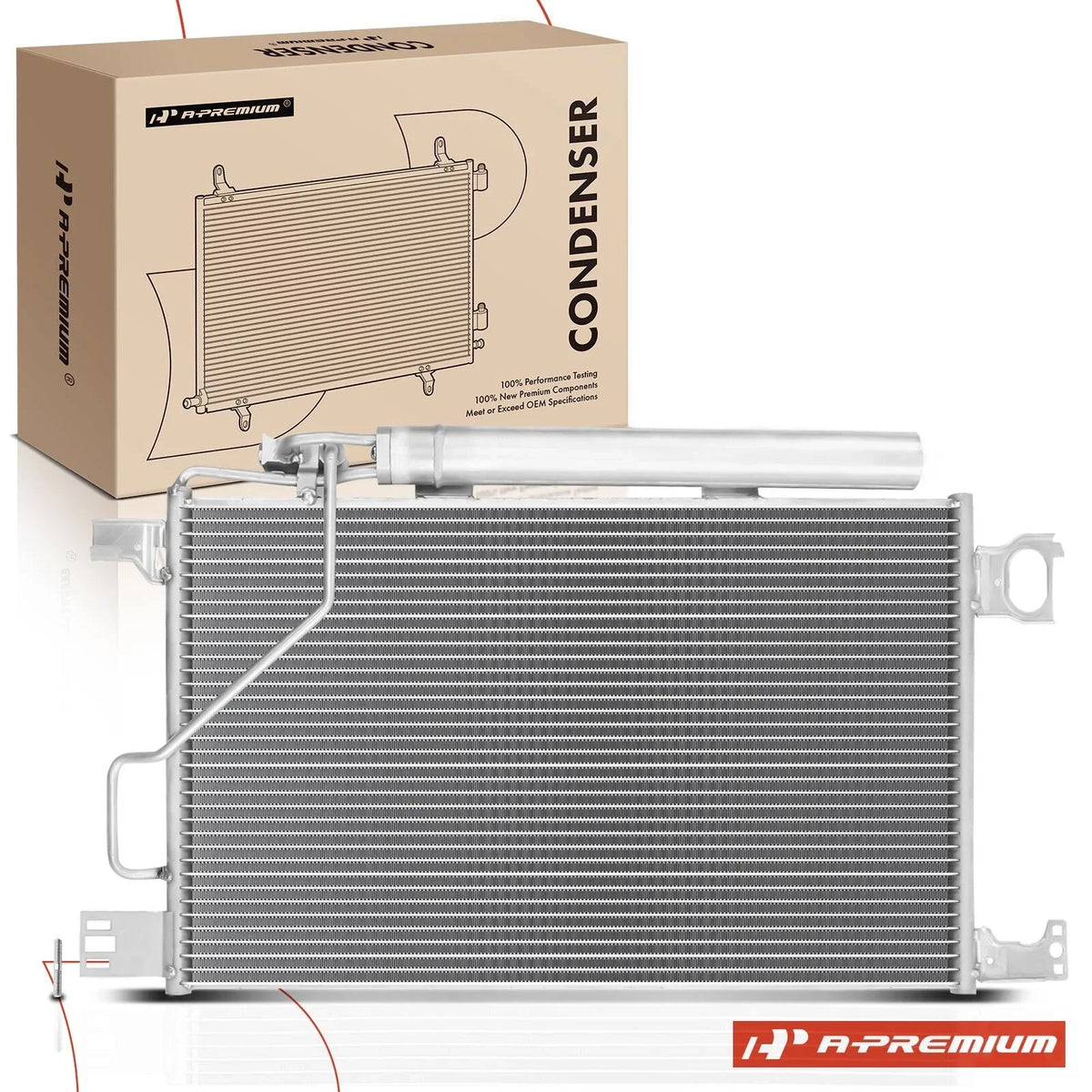 A/C Condenser with Receiver Drier for Mercedes-Benz C350 CLK350 (2006–2009)